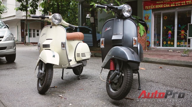 Cận cảnh “Vespa PX giá rẻ” tại Hà Nội