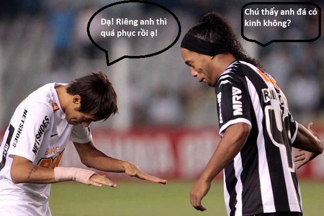 
	Neymar cúi mình trước Ronaldinho