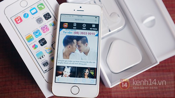 Cảm nhận thực tế chiếc iPhone 5S mới về Việt Nam 