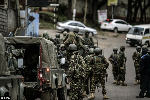 Thêm nhiều binh sĩ thuộc lực lượng phòng vệ Kenya được điều động tới hiện trường