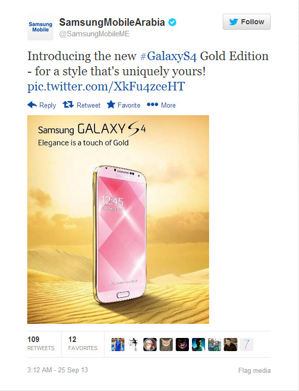  Cạnh tranh với iPhone 5s, Samsung ra thêm Galaxy S4 màu vàng