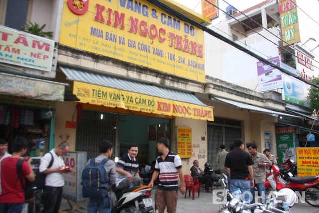 Tiệm vàng Kim Ngọc Thành nơi xảy ra vụ cướp giữa ban ngày