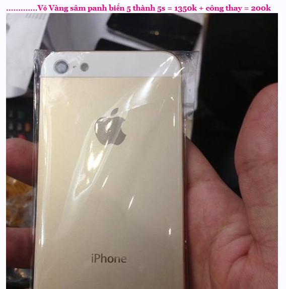 Thay vỏ vàng cho iPhone 5 giá dưới 2 triệu &apos;hút&apos; khách