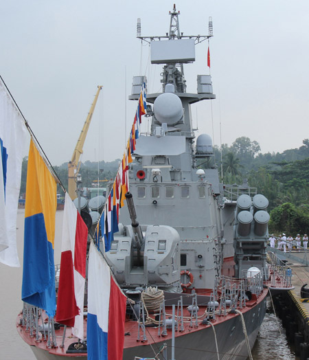 Cận cảnh tàu Pháo-Tên lửa hiện đại vừa ra mắt của Việt Nam