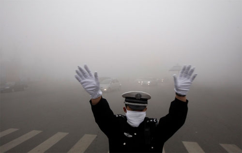 Trung Quốc, Cáp Nhĩ Tân, bụi mù, ô nhiễm
