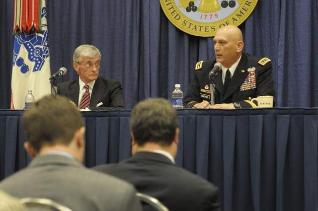 Tướng Odierno phát biểu tại Hội nghị Hiệp hội lục quân tại Washington ngày 21/10