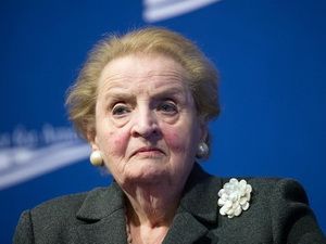  	Cựu Ngoại trưởng Mỹ Madeleine Albrigh. (Nguồn: AFP)