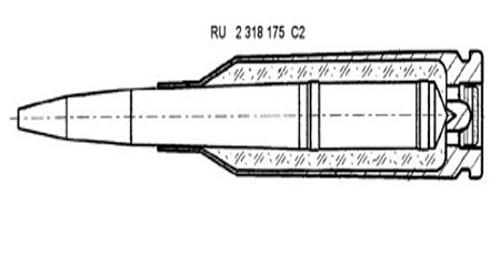  Đạn bắn dưới nước PSP 5,45 mm.