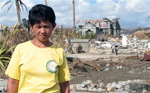Haiyan, Philippines, góa phụ, Candahug