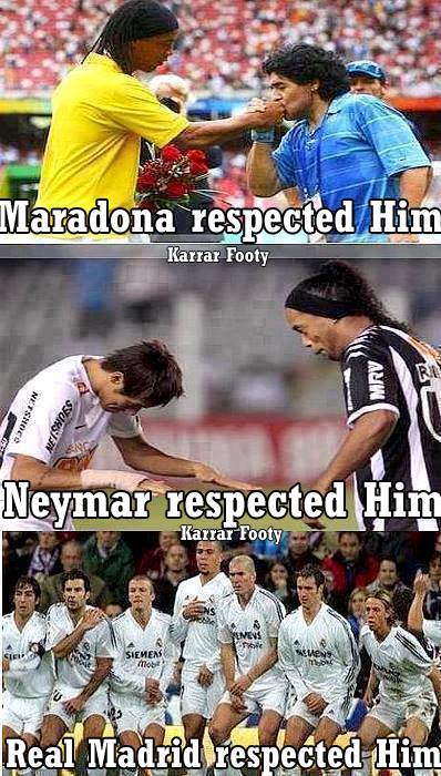 
	Mọi người rất tôn trọng Ronaldinho