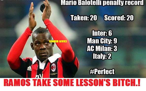 	Ramos phải học Balotelli dài dài