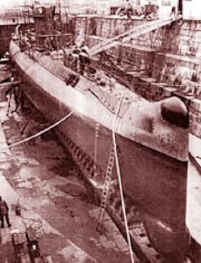 Ảnh chụp tàu ngầm Eurydice tháng 2/1963.