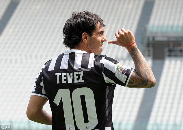 
	Tevez được Juventus cưng chiều