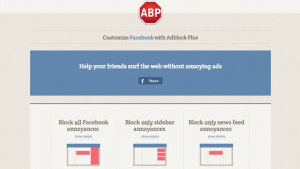 Tất cả tính năng của Adblock Plus