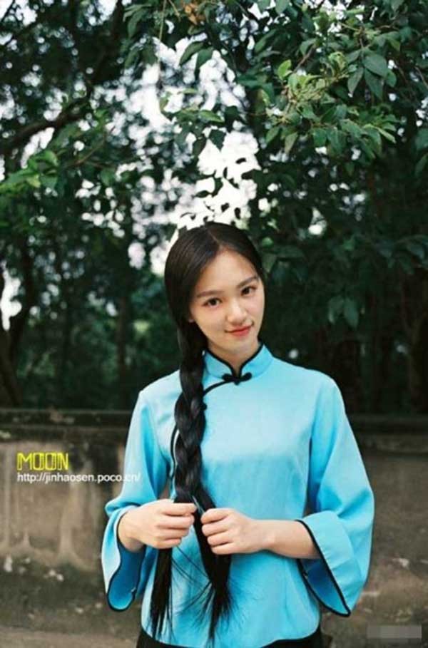 “Hot girl bóng rổ” Trung Quốc đẹp dịu dàng trong trang phục truyền thống 2