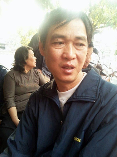 Ông Phạm Đức Quang - cậu ruột của anh Nguyễn Hữu Huy, chồng nạn nhân