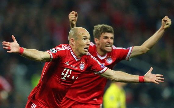 
	Robben đã rất hạnh phúc khi là người ghi bàn ấn định tỉ số trận đấu