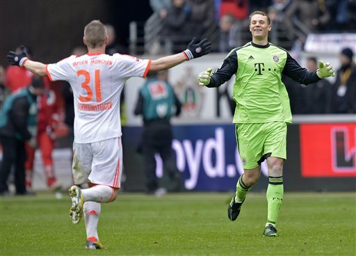 Bayern Munich chính thức đăng quang tại Bundesliga 2012/2013