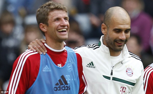 
	Guardiola thân thiện với Thomas Muller