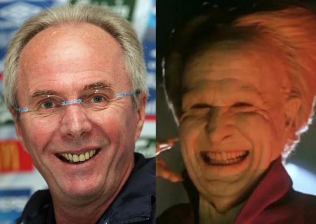  	Sven-Goran Eriksson giống Chúa quỷ hút máu