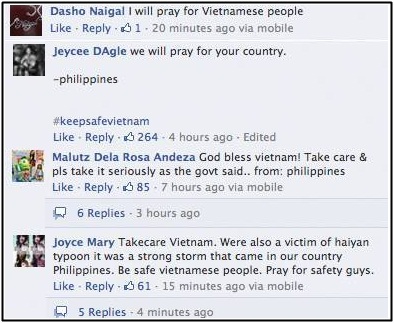 
	Người Philippines nén đau thương nguyện cầu người Việt Nam bình yên khi siêu bão Haiyan đi qua