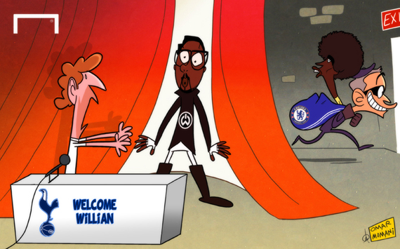 
	Giở trò "đạo chích", Mourinho cướp Willian ngay trước mắt Tottenham