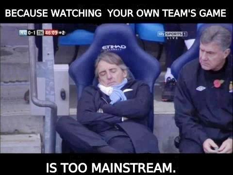 
	Man City đã tệ đến nỗi Mancini cũng phải buồn ngủ