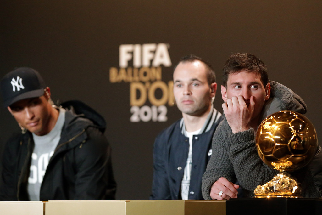 
	Messi nhăn nhó ra mặt khi bị tước QBV FIFA 2012