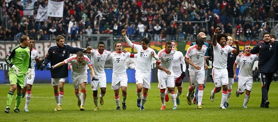 Bayern Munich chính thức đăng quang tại Bundesliga 2012/2013