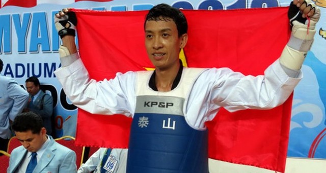 
	Huy chương Vàng thứ 65. Bộ môn Taekwondo

	VĐV Lê Huỳnh Châu - Nội dung: đối kháng nam hạng 63kg