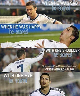 	Chẳng có gì cản nổi Cris Ronaldo ghi bàn