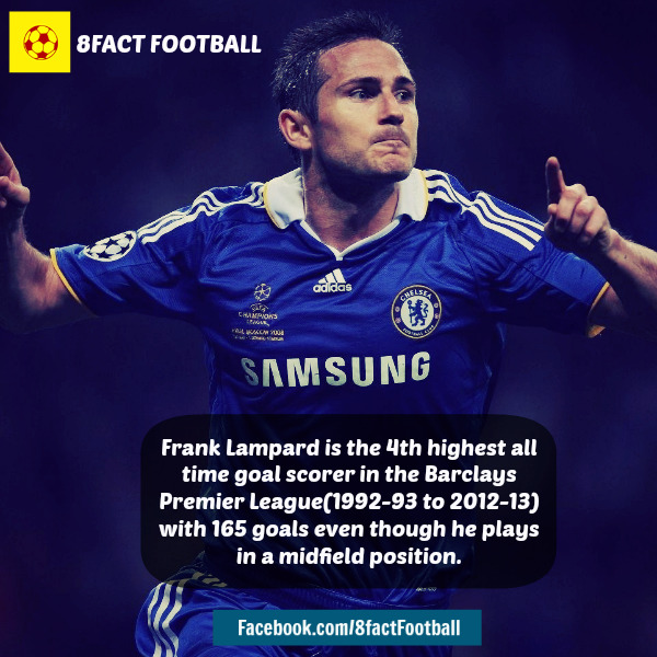 
	Lampard là cầu thủ ghi nhiều bàn thắng thứ 4 trong lịch sử Premier League, một siêu tiền vệ tấn công!