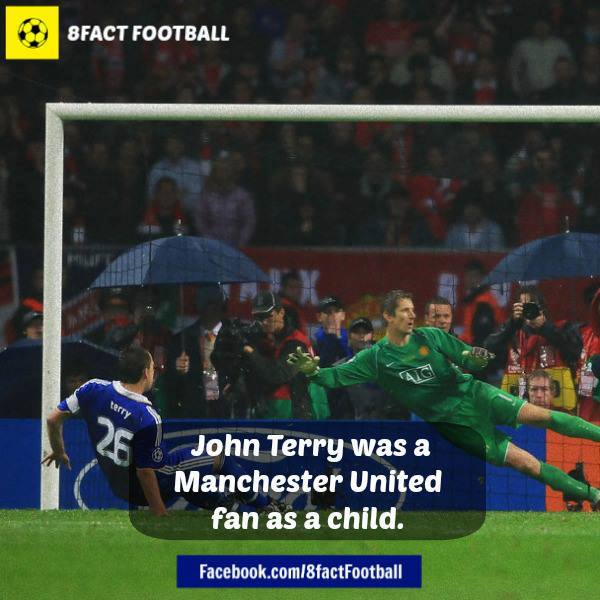 
	Terry từng là CĐV Man United khi còn nhỏ!