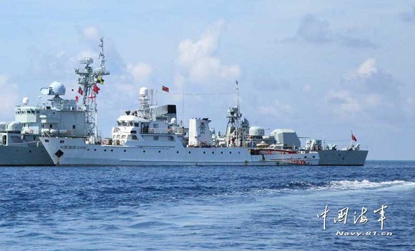 	Tàu hải quân Trung Quốc thường xuyên ra vào khu vực này