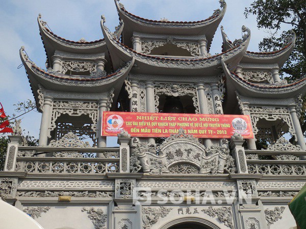 Thái Bình: Tưng bừng lễ hội đền Mẫu Tiên La