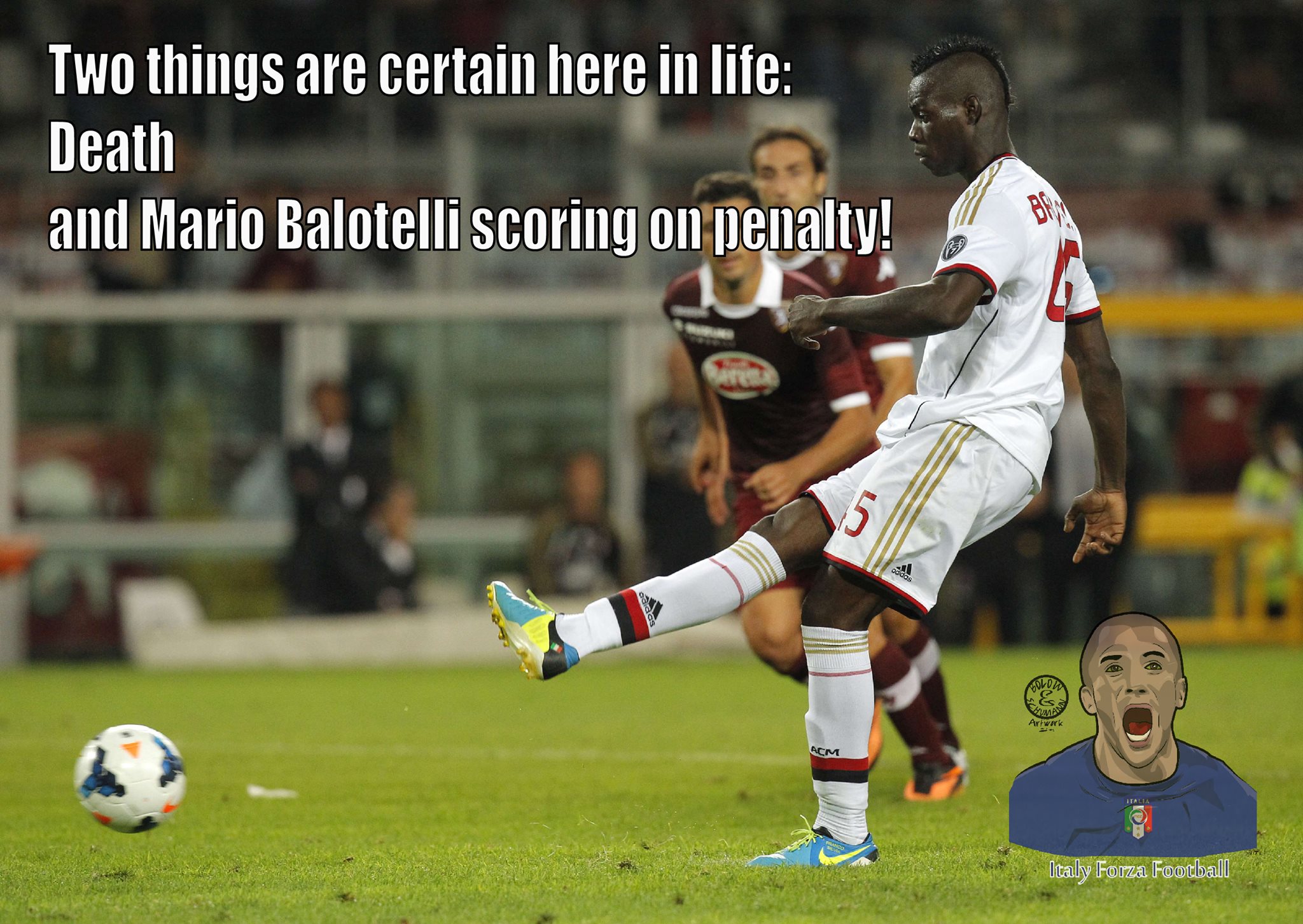  	Cứ penalty là Balotelli ghi bàn