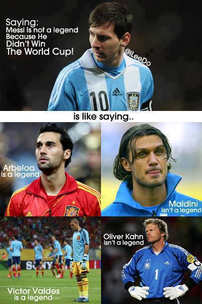 
	Ai nói không giành World Cup thì không thể thành huyền thoại nào?
