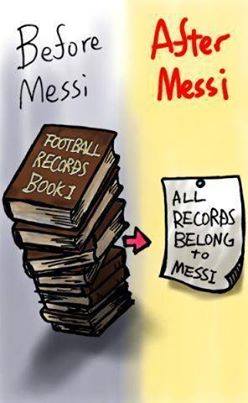 
	Kỷ lục thế giới bây giờ cứ tra thông tin từ Messi là đủ
