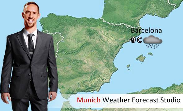 	Bản tin thời tiết, Bayern tạo ra cơn mưa 
