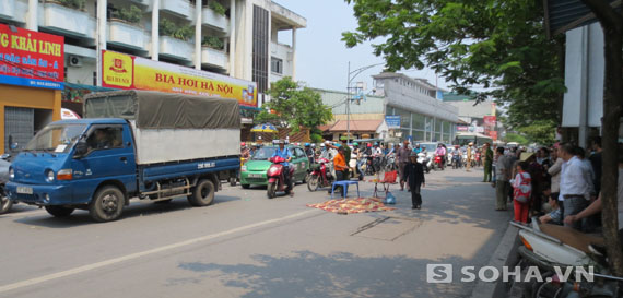 Hiện trường vụ tai nạn.