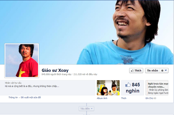 
	Fanpage của Giáo sư xoay được nhận được rất nhiều sự quan tâm của cộng đồng Facebook Việt