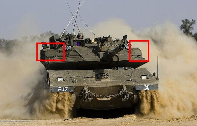 Trophy trang bị trên xe tăng Merkava 4