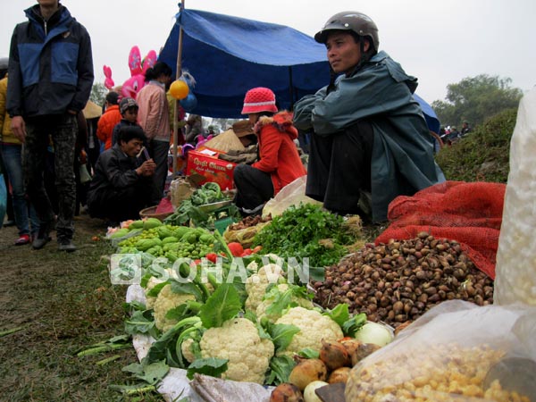 Nhưng đa số người dân đến chợ Chuộng là để mua bán mong cầu may, cầu phúc đầu năm.