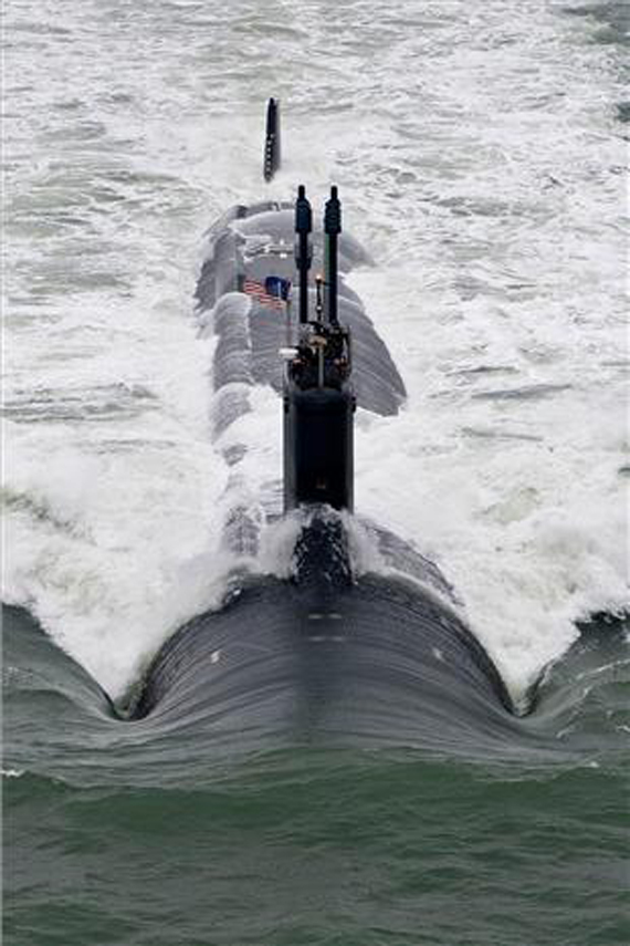 
	Tàu ngầm hạt nhân Minnesota (SSN-783) chạy thử nghiệm trên biển.