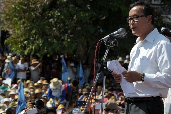  	Sam Rainsy, lãnh đạo đảng CNRP đối lập ở Campuchia