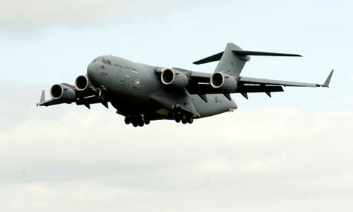 Máy bay vận tải C-17 có vai trò quan trọng tại những chiến trường không thể đổ bộ từ ngoài biển như tại Mali.