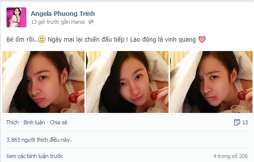 Angela Phương Trinh bị ốm sau scandal