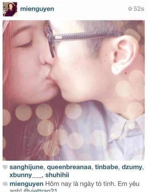 	JVevermind và Mie Nguyễn chính thức công khai tình yêu bằng một nụ hôn nồng cháy