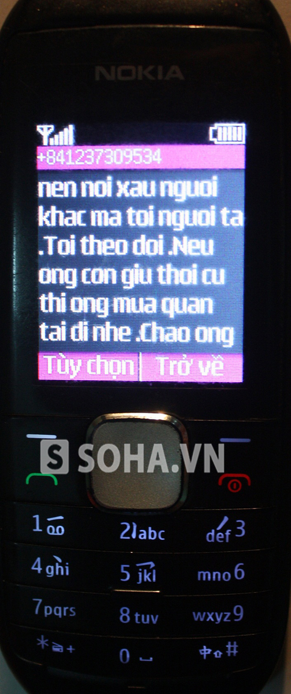 Phó TBT báo Nghệ An bị ôn đồ nhắn tin đe dọa... mau quan tài