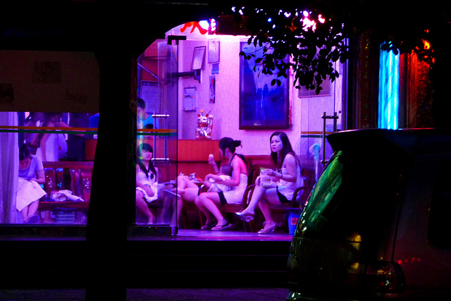 Một nhà chứa gái mại dâm ở Trung Quốc.
